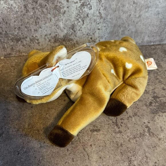 TY Beanie Baby Whisper Deer Fawn Vintage 90s NEW - Picture 10 of 10